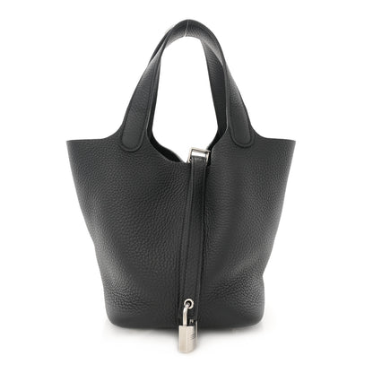 Hermes Taurillon Clemence Picotin Lock 18 PM Black 1 of 10