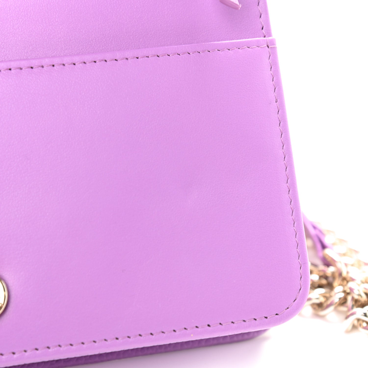 Chanel Caviar Quilted Boy Wallet On Chain WOC Purple 9 of 13