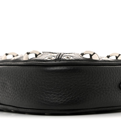 Valentino Garavani Grainy Calfskin Studded Nellcote Crossbody Bag Black 9 of 9