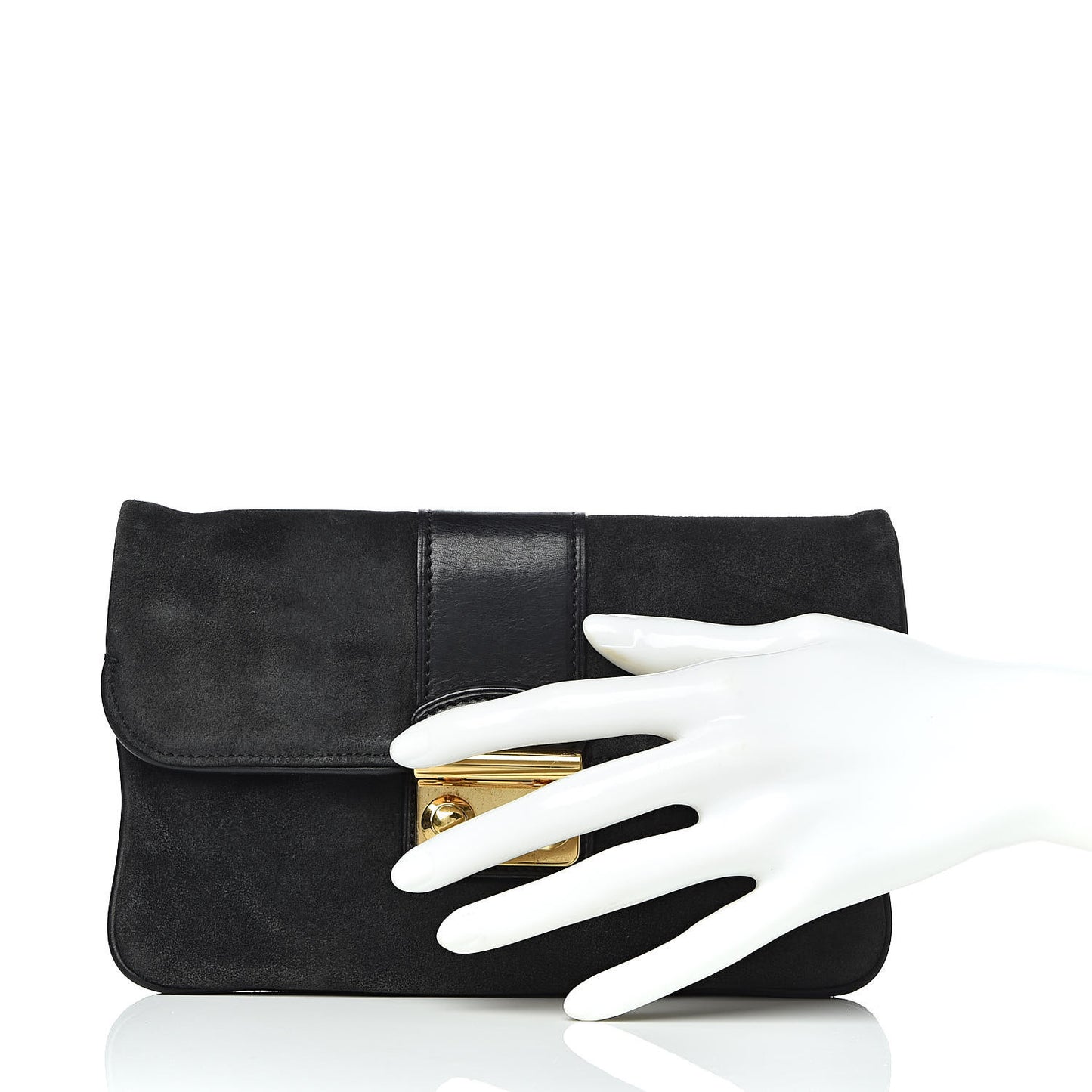 Suede SC Slim Clutch Asphalt