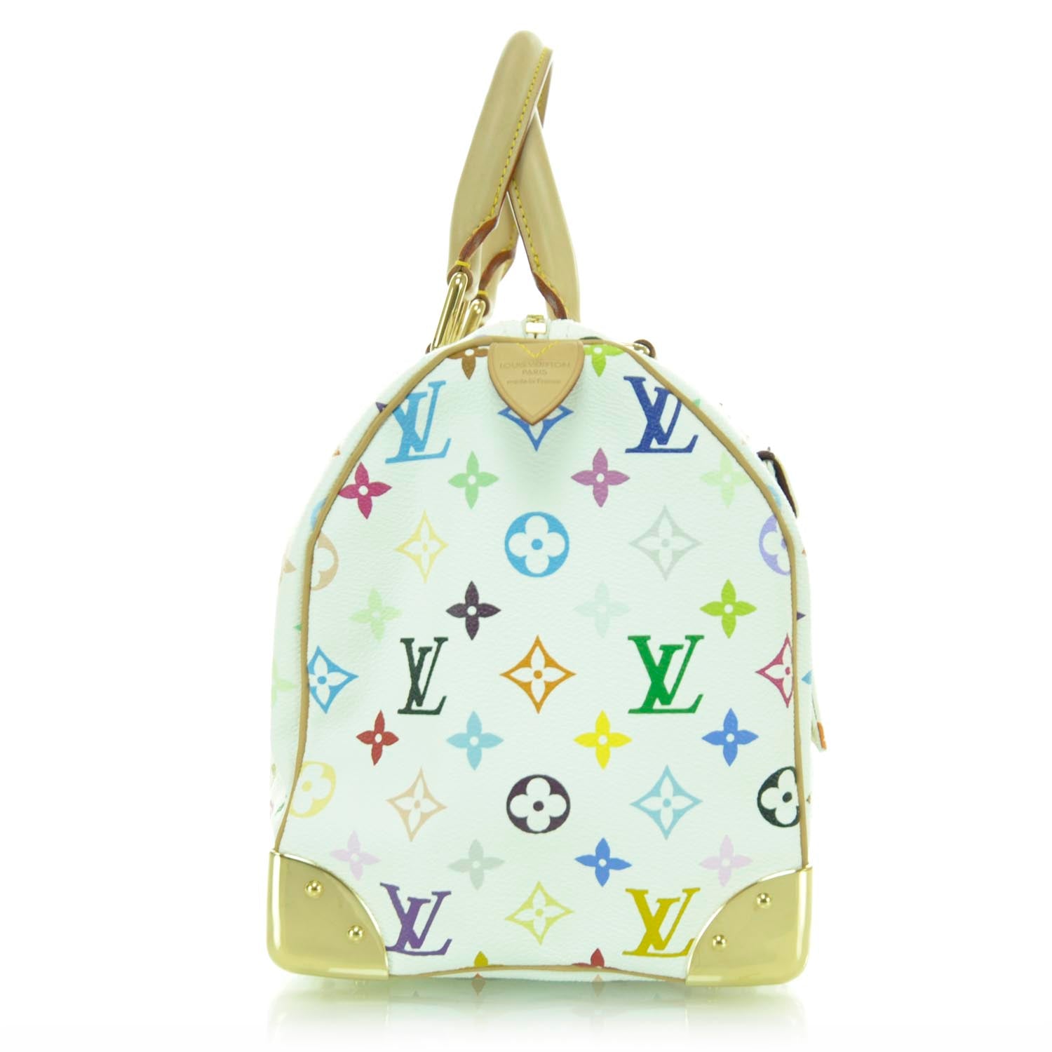 Louis Vuitton Monogram Multicolor Speedy 30 White 4 of 10
