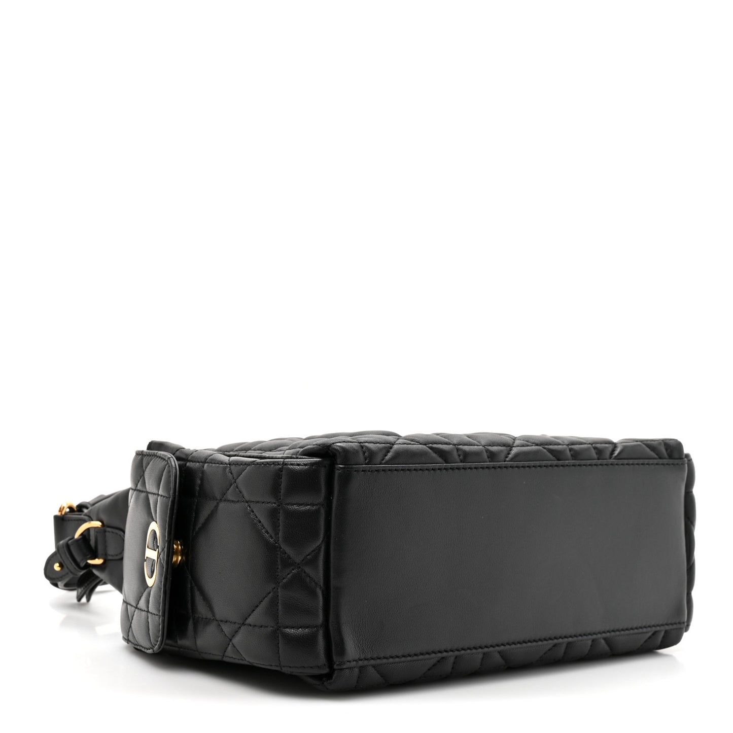 Lambskin Macrocannage Medium D-Dream Bag Black