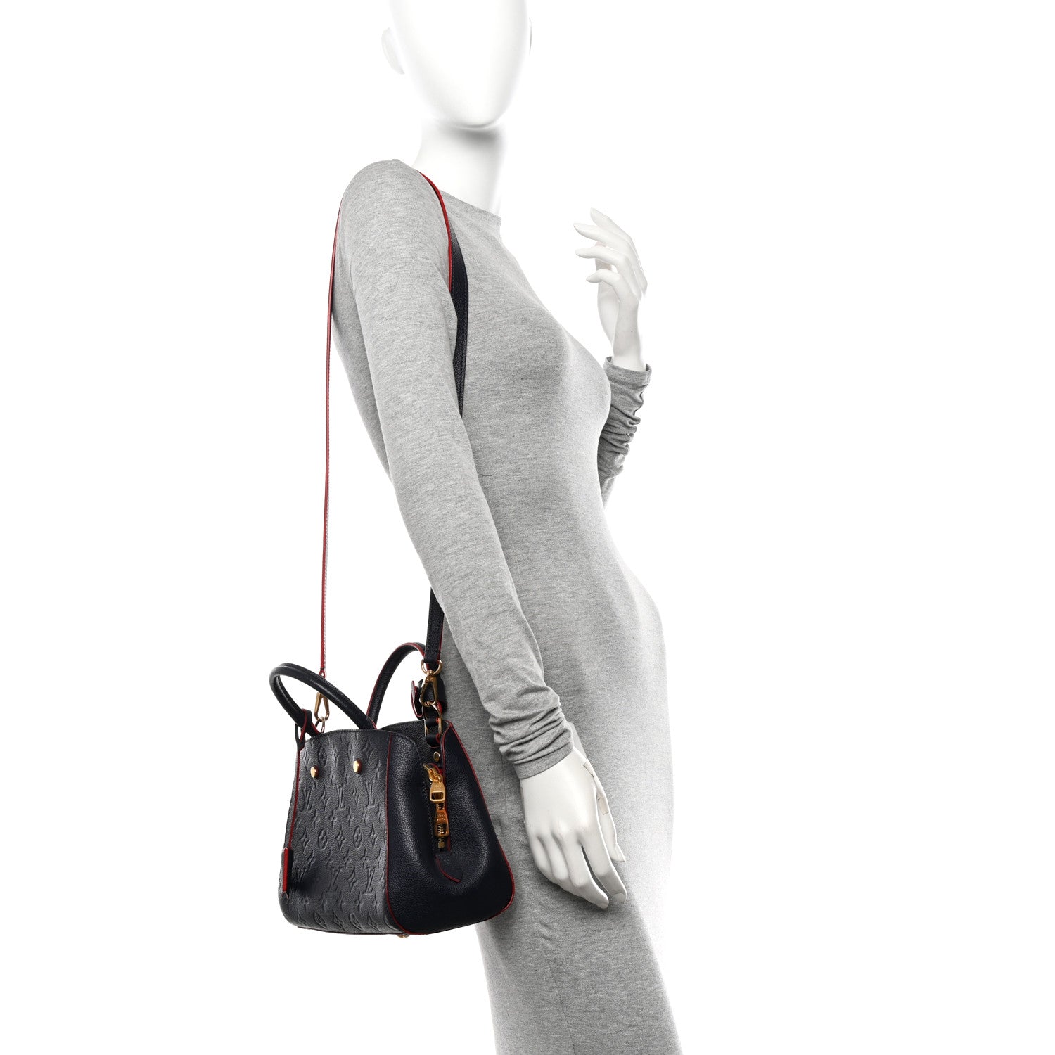 Louis Vuitton Empreinte Montaigne BB Marine Rouge 2 of 10