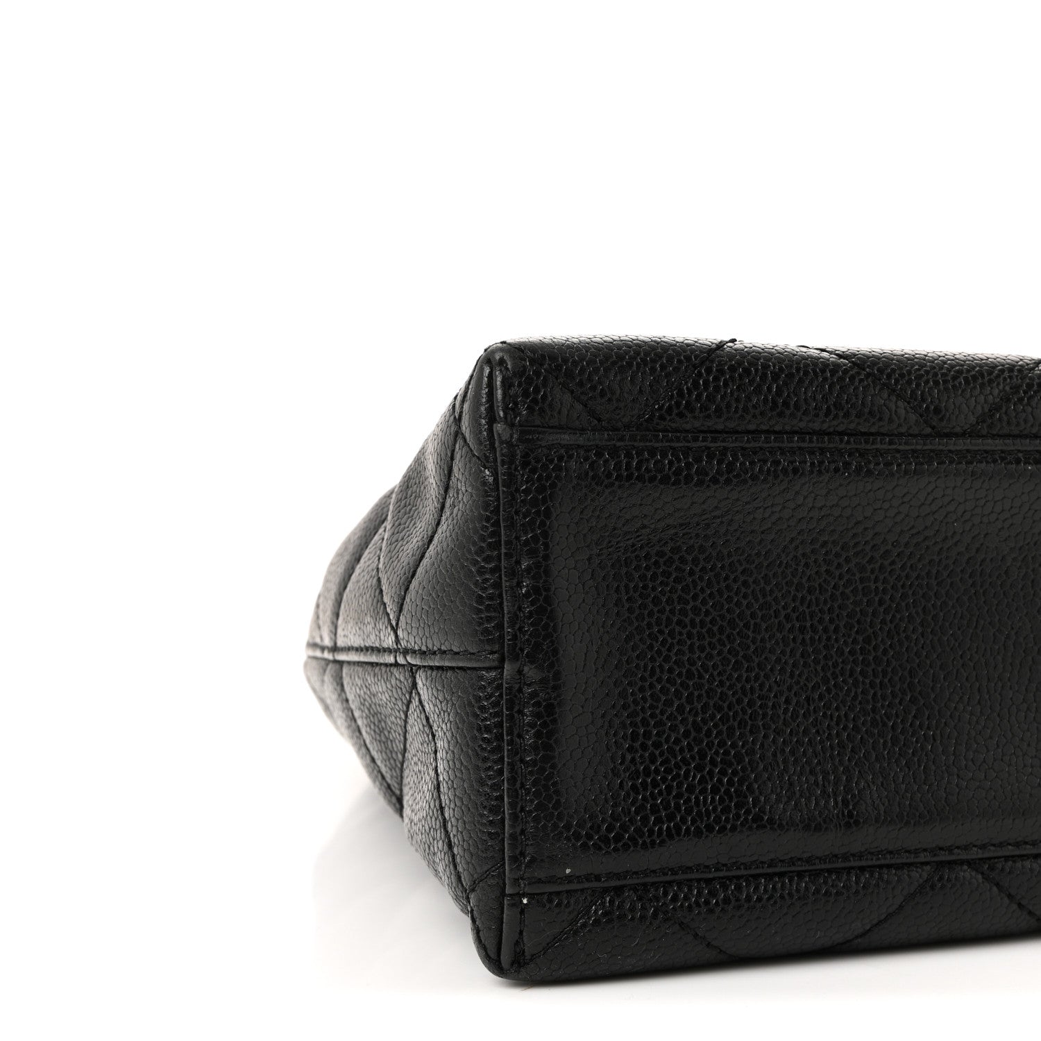 Chanel Caviar Diamond Flap Shoulder Bag Black 9 of 10
