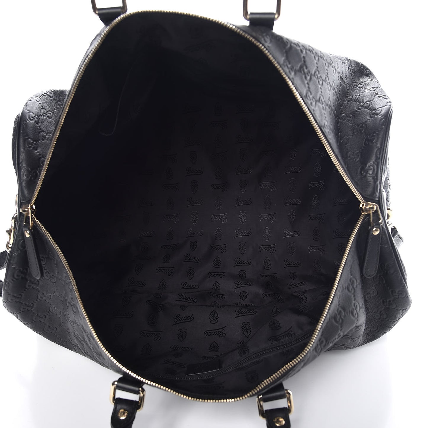 Guccissima Large Carry On Duffle Black