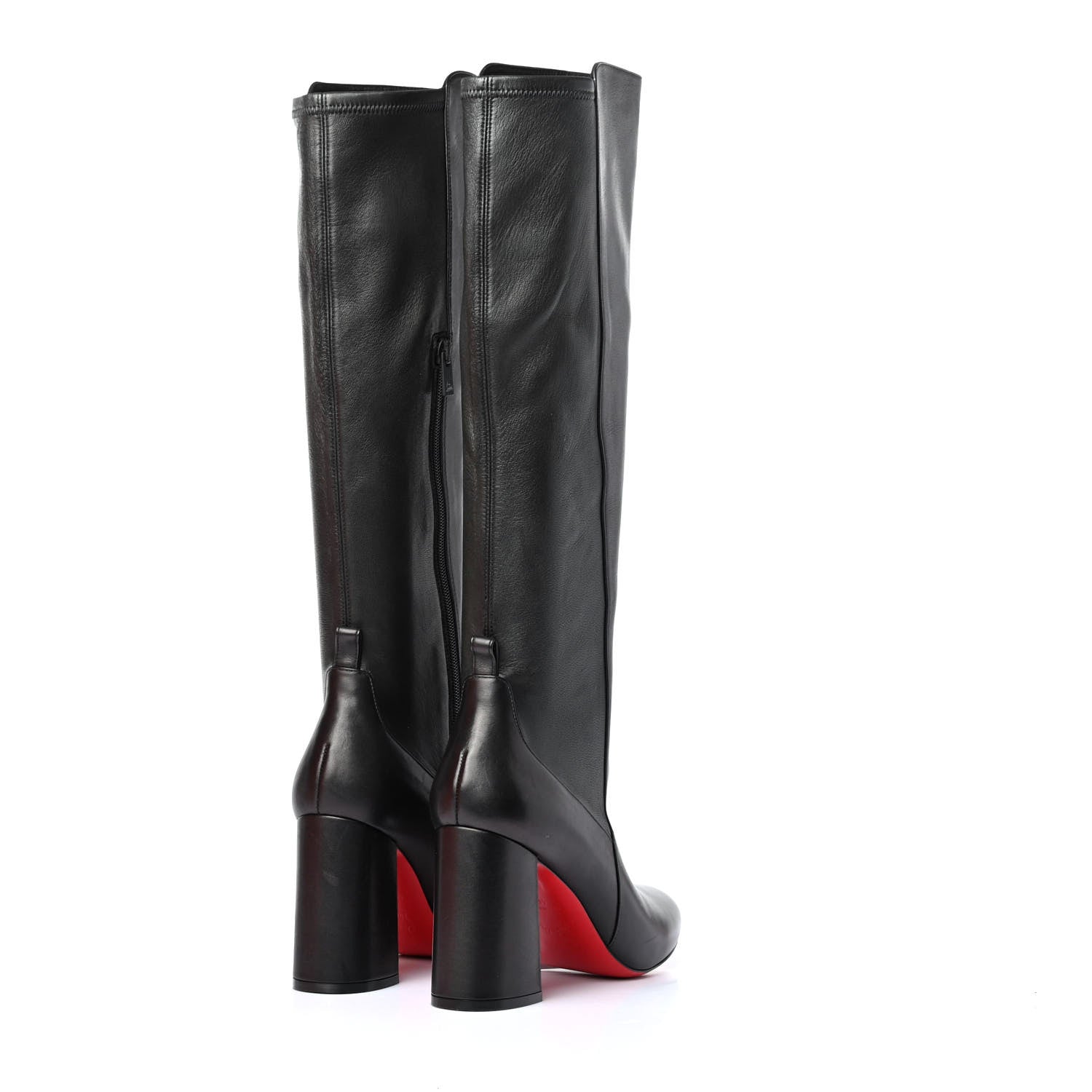 Christian Louboutin Calfskin Cadrilla 70 Tall Boots 40 Black 3 of 4