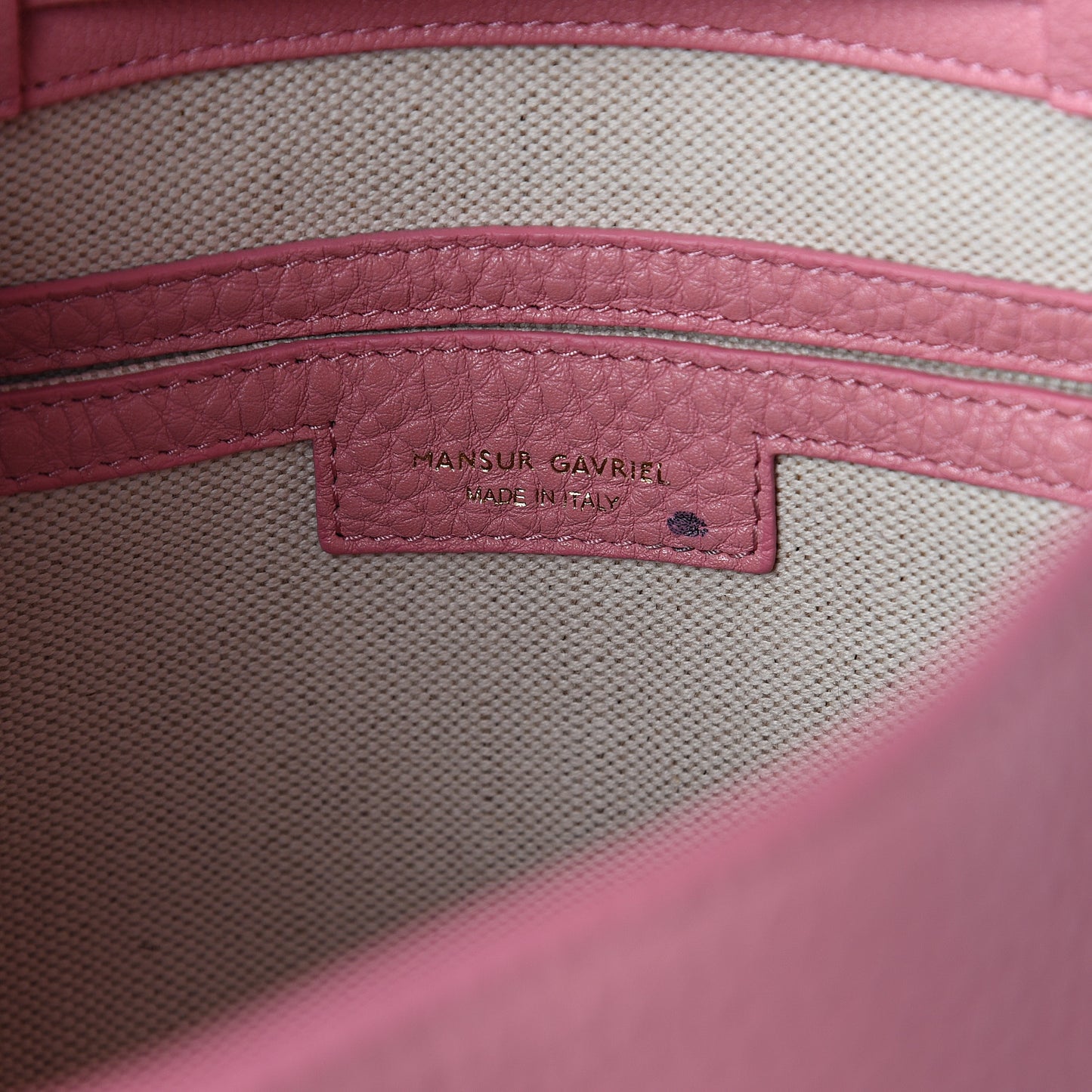 Grained Calfskin Lady Bag Pink