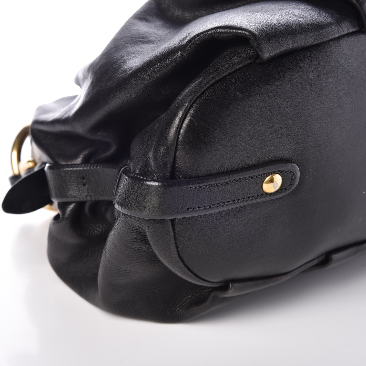 Prada Soft Calf Hobo Black 8 of 9