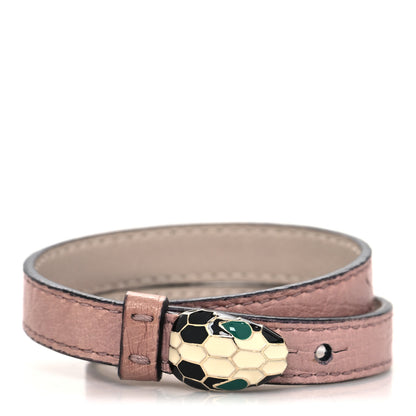 Bulgari Calfskin Forever Serpenti Bracelet Pink 1 of 5