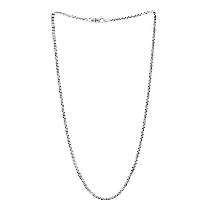 David Yurman Sterling Silver 2.7mm Small Box Chain Necklace 18" 3 of 5