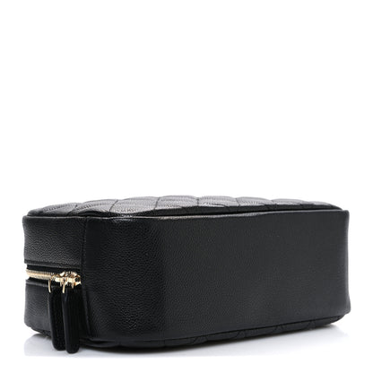 Chanel Caviar Quilted Medium Curvy Pouch Cosmetic Case Black 4 of 7