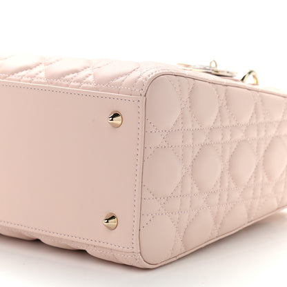 Christian Dior Lambskin Cannage Medium Lady Dior Rose Poudre 7 of 9