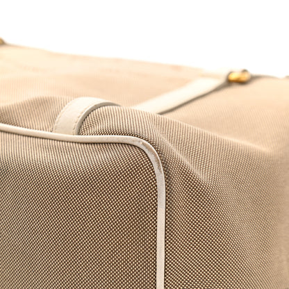 Prada Jacquard Logo Tote Corda Talco 13 of 17
