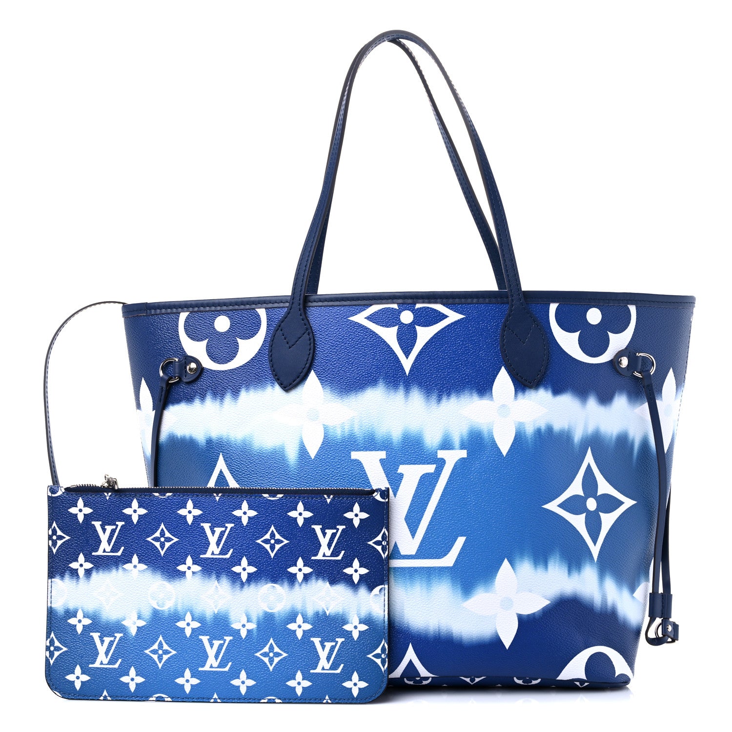 Louis Vuitton Monogram Escale Neverfull MM Blue 1 of 9
