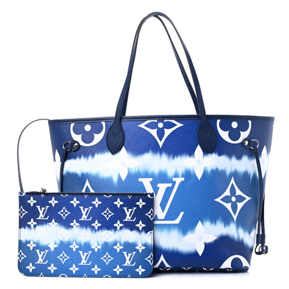 Louis Vuitton Monogram Escale Neverfull MM Blue 1 of 9