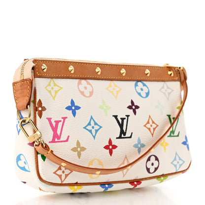 Louis Vuitton Monogram Multicolor Pochette Accessories White 3 of 11