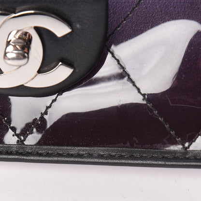 Chanel Vinyl Quilted Degrade Jumbo Single Flap Black 14 of 14