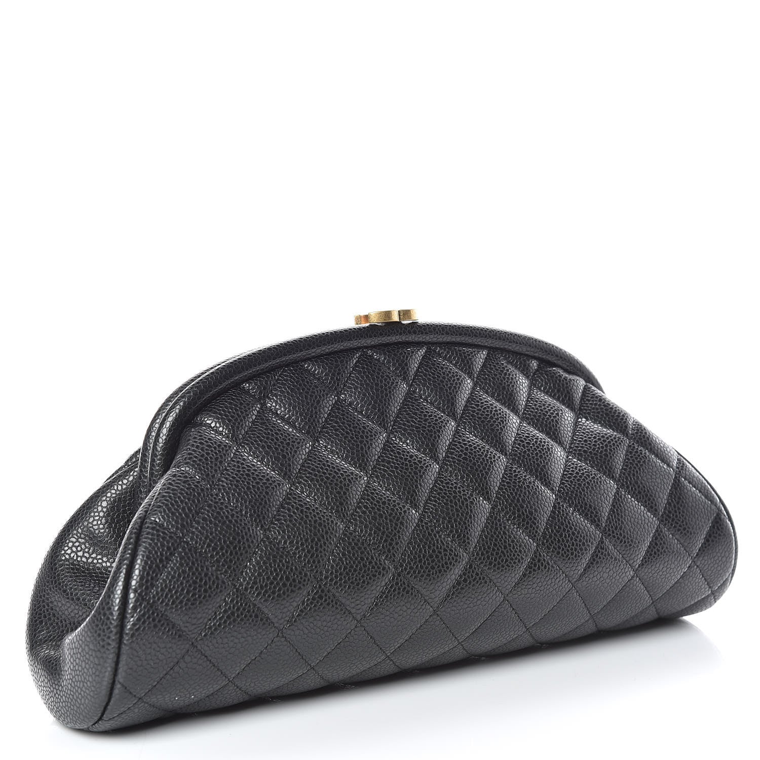 Chanel Caviar Quilted Timeless Clutch Black 3 of 10