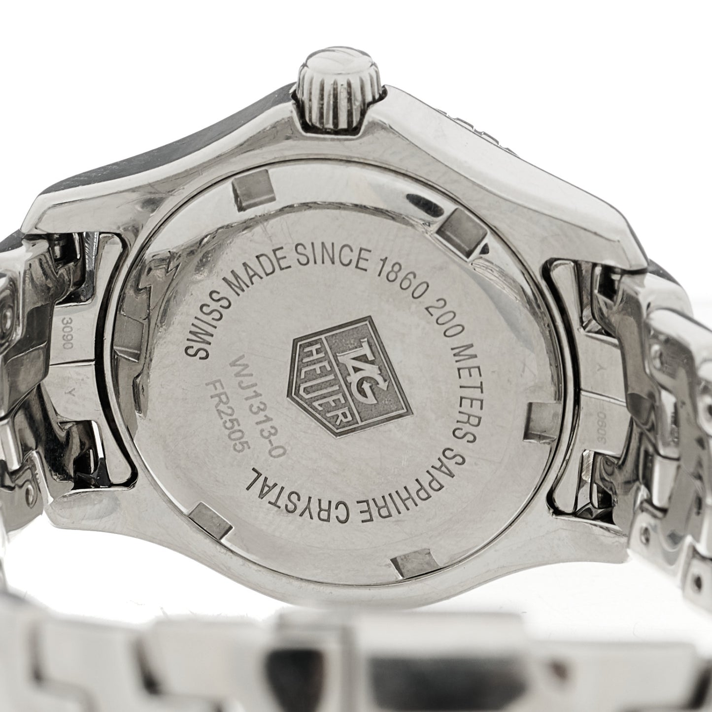 Stainless Steel Mother of Pearl 27mm Link Quartz Watch WJ1313-0