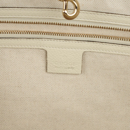 Gucci Straw Calfskin Bamboo Shopper Tote Raspberry 6 of 7