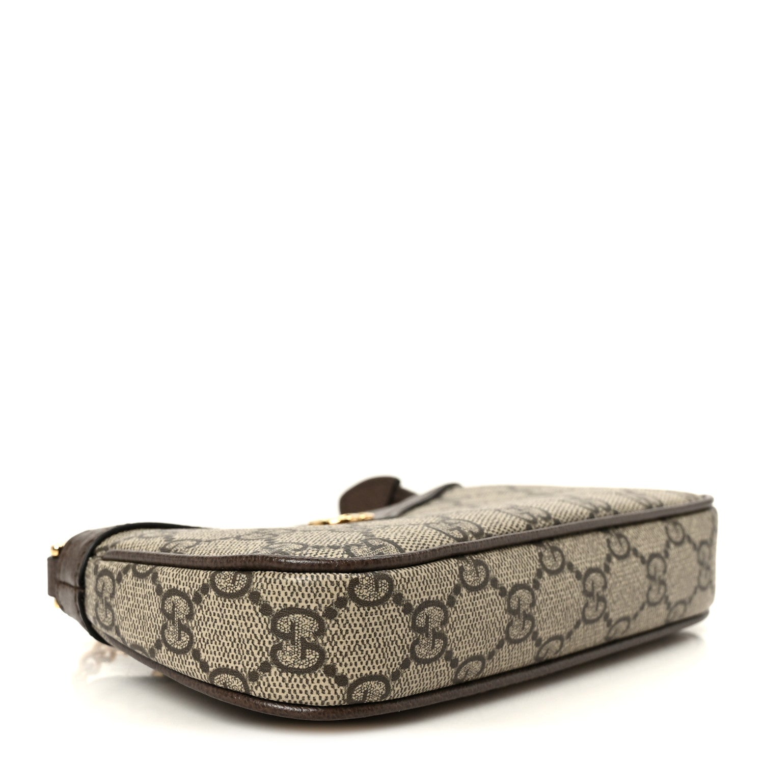 Gucci GG Supreme Monogram Textured Dollar Calfskin Mini Ophidia Chain Bag Beige Ebony 4 of 10
