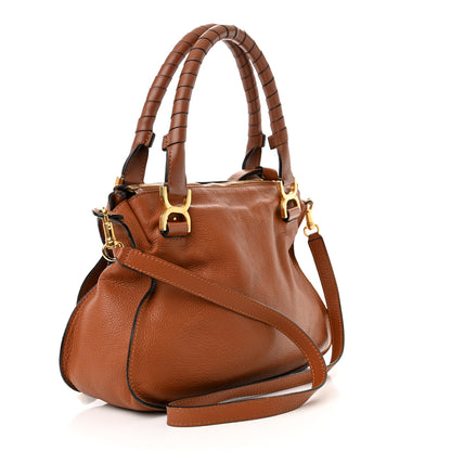 Chloe Calfskin Medium Marcie Satchel Tan 3 of 19