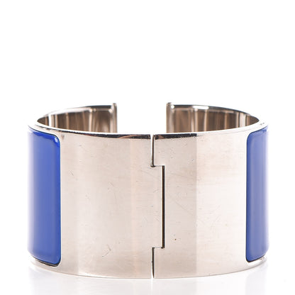 Hermes Enamel Extra Wide Clic Clac H Bracelet PM Bleu Electrique 3 of 6