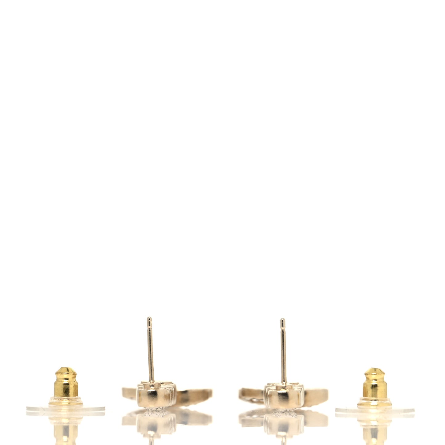 CC Crystal Drop Earrings Gold