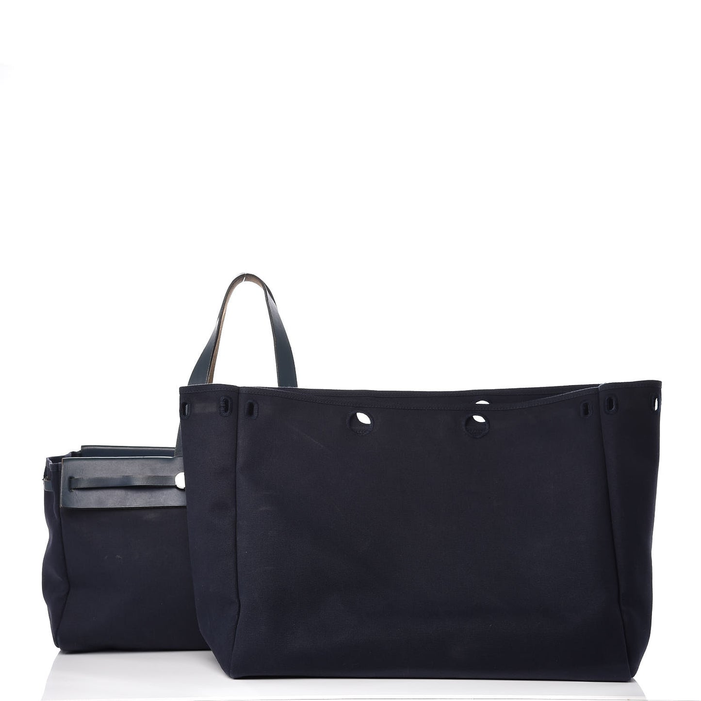 Toile Vache Hunter Herbag Cabas MM Bleu Marine