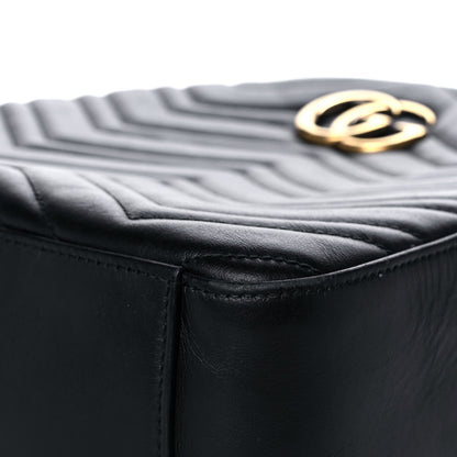 Gucci Calfskin Matelasse GG Marmont Backpack Black 11 of 19