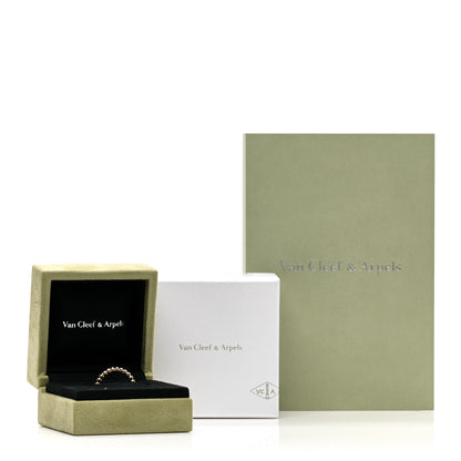 Van Cleef & Arpels 18K Yellow Gold Medium Perlee Ring 59 8.75 3 of 5