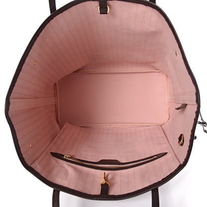 Louis Vuitton Damier Ebene Neo Neverfull MM Rose Ballerine 5 of 17