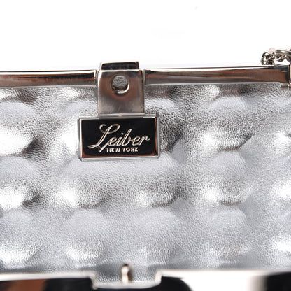 Judith Leiber Crystal Minaudiere Clutch Brown Silver 6 of 8