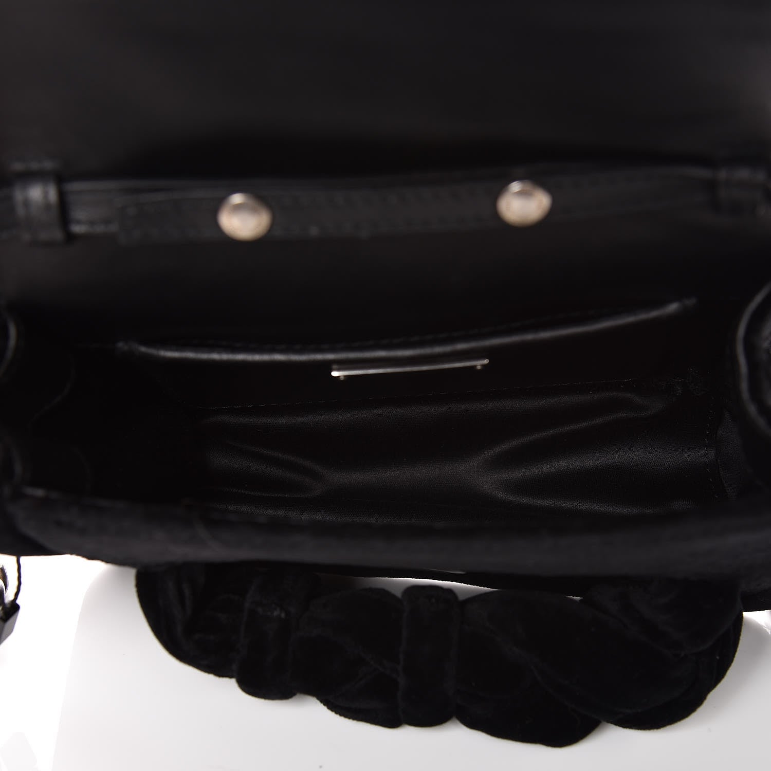 Miu Miu Velluto Froisse Tresse Shoulder Bag Black 5 of 6
