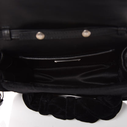 Miu Miu Velluto Froisse Tresse Shoulder Bag Black 5 of 6