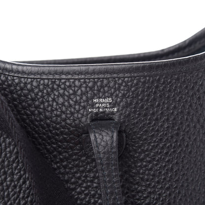 Hermes Taurillon Clemence Evelyne TPM Black 6 of 11