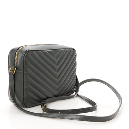 Saint Laurent Calfskin Matelasse Monogram Lou Camera Bag Storm 3 of 11