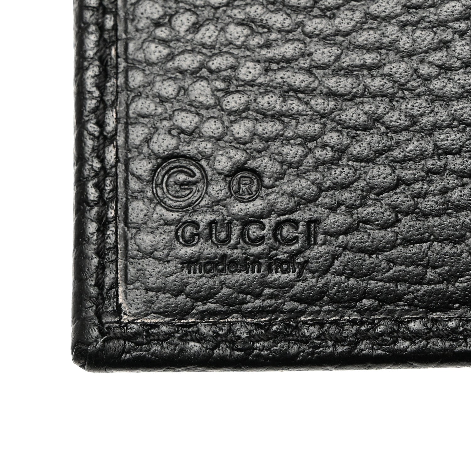 Gucci Dollar Calfskin Interlocking G French Wallet Black 8 of 10