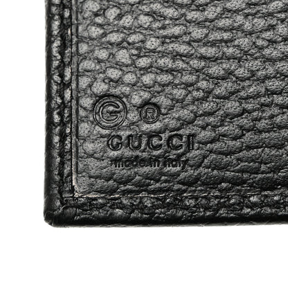 Gucci Dollar Calfskin Interlocking G French Wallet Black 8 of 10