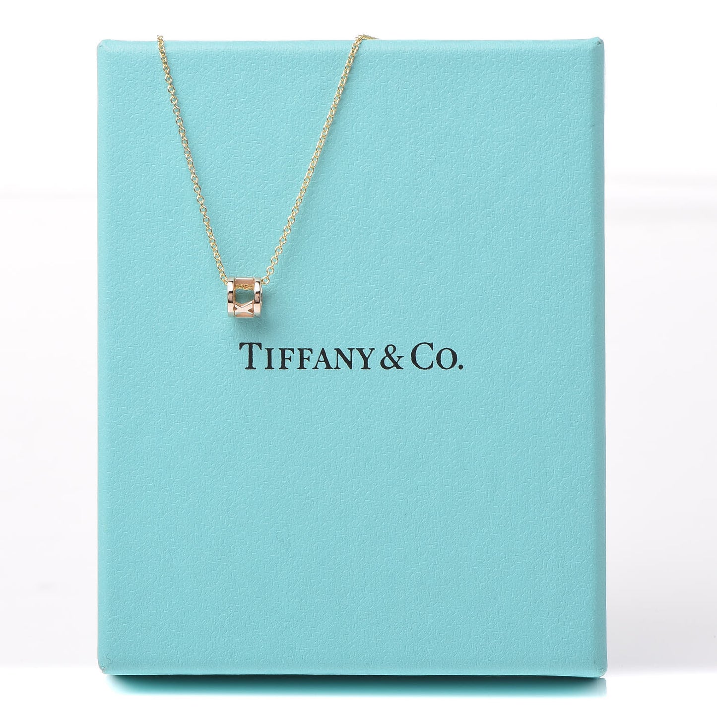 18K Rose Gold Atlas Open Pendant Necklace