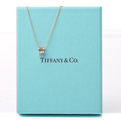 Tiffany 18K Rose Gold Atlas Open Pendant Necklace 7 of 7