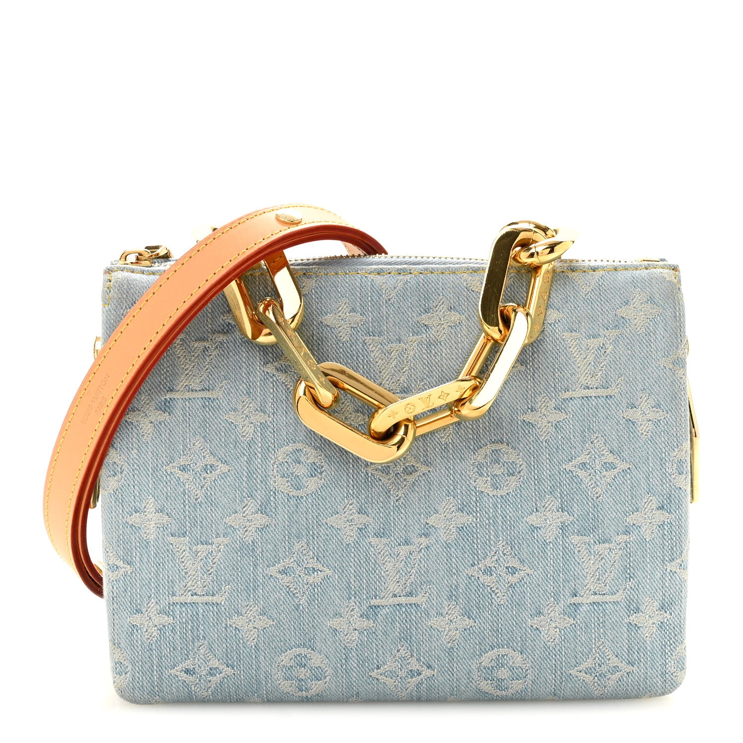 Louis Vuitton Monogram Denim Coussin BB Sky Blue 1 of 13