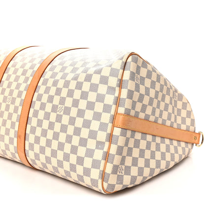 Louis Vuitton Damier Azur Keepall Bandouliere 55 8 of 10