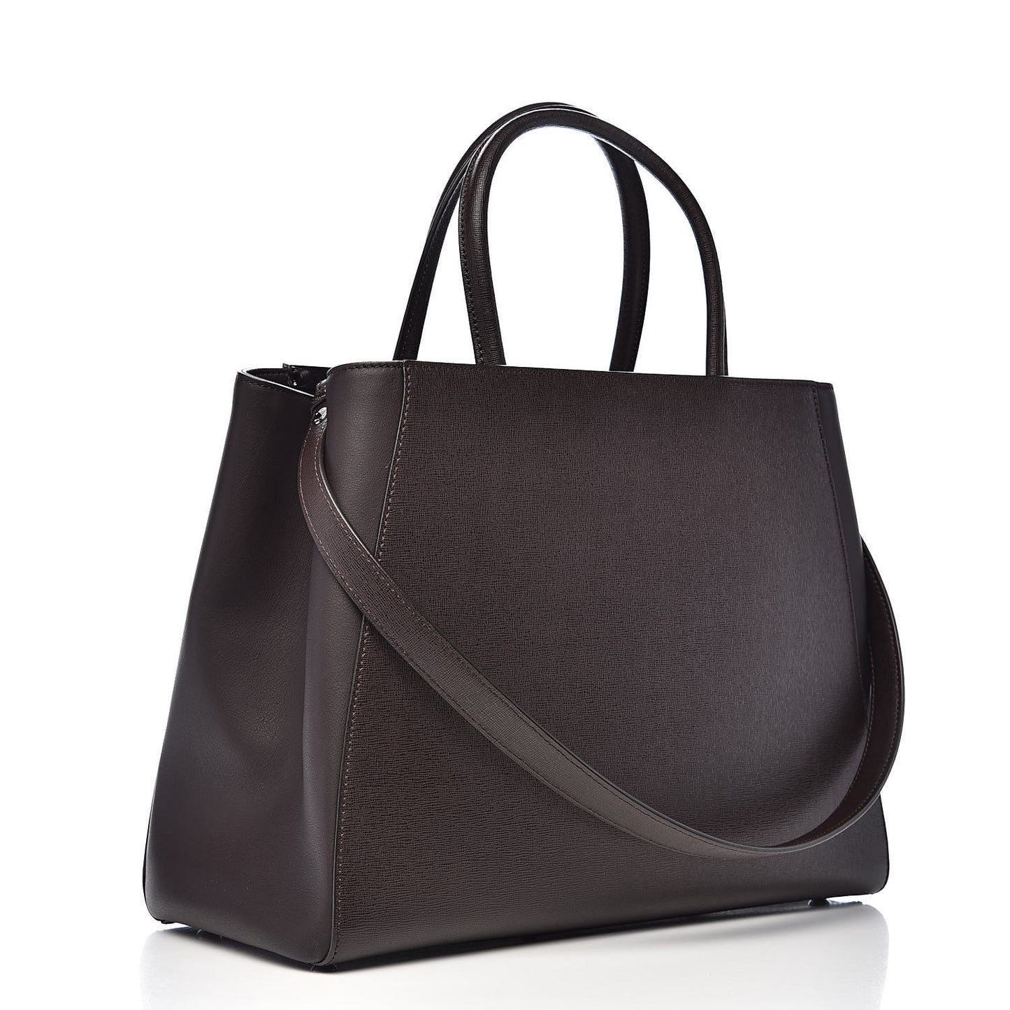 Vitello Elite Regular 2Jours Tote Caffe Noir