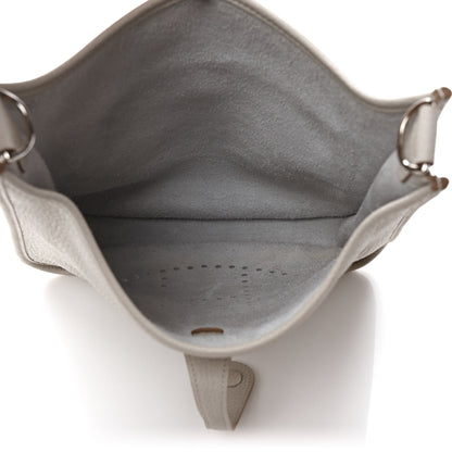 Hermes Taurillon Clemence Evelyne III PM Gris Perle 5 of 8