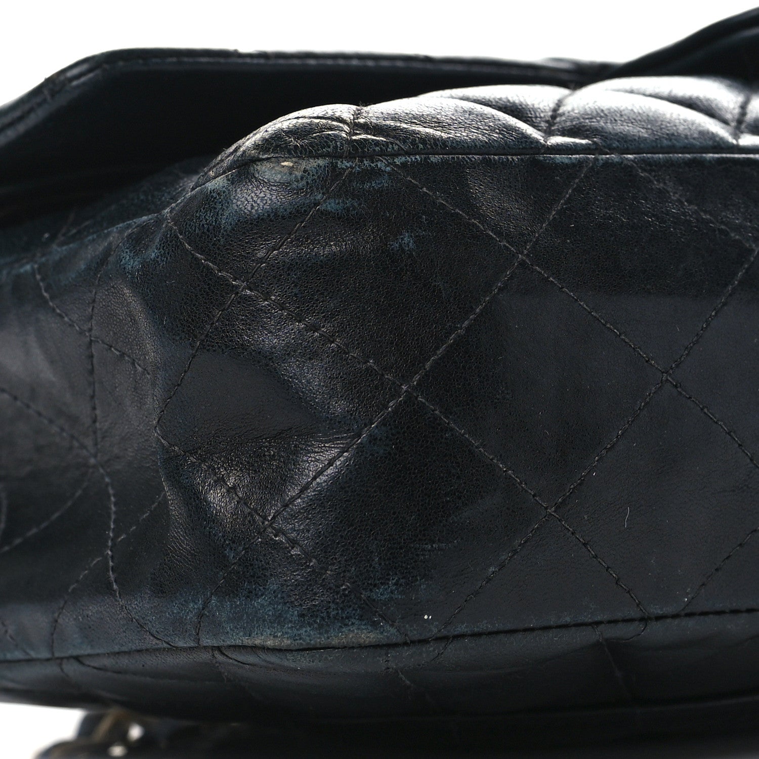Chanel Lambskin Quilted Medium Double Flap Navy 8 of 15