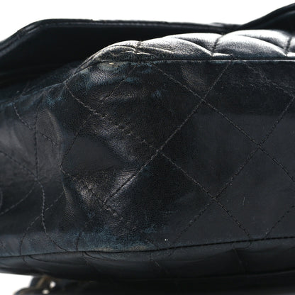Chanel Lambskin Quilted Medium Double Flap Navy 8 of 15