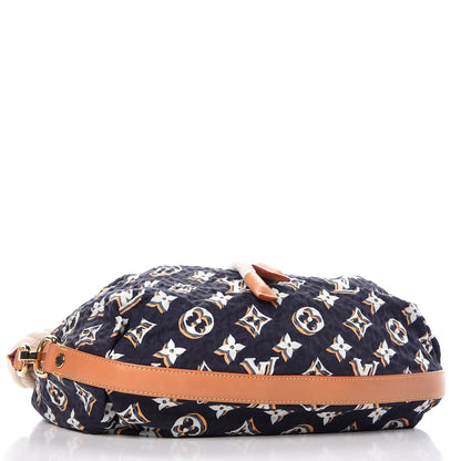 Louis Vuitton Nylon Monogram Cruise Bulles MM Navy 4 of 8