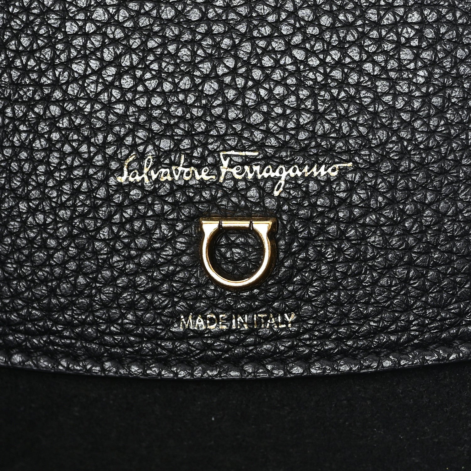 Salvatore Ferragamo Calfskin Travel Tote Black 6 of 10