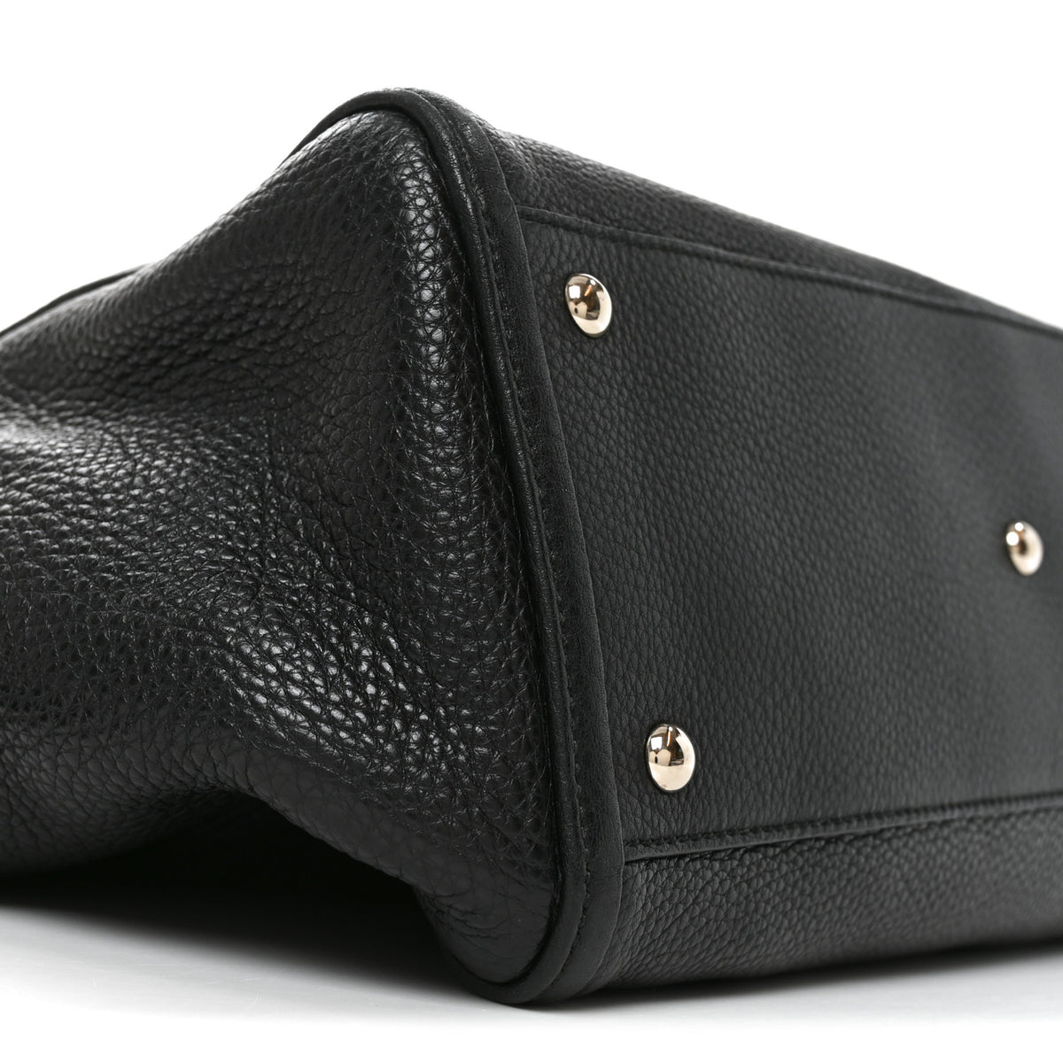 Gucci Pebbled Calfskin Medium Soho Shoulder Bag Black 9 of 10